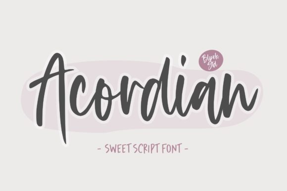 Acordian Font: Modern Script for Business