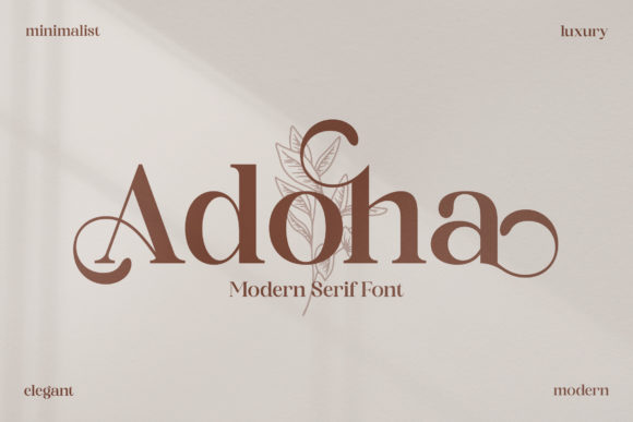 Adoha: A Serif Font for Elegant Design