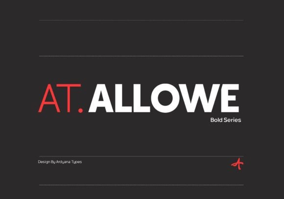 At. Allowe: A Modern Sans Serif Font