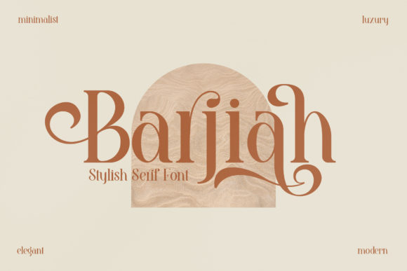 Barjiah: A Stylish Serif Font for Business