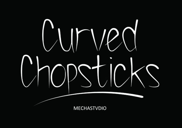 Curved Chopstick: A Modern Script Font