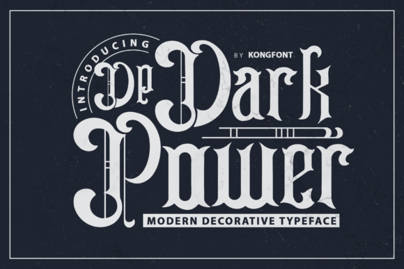 Dark Power Font for Web Design