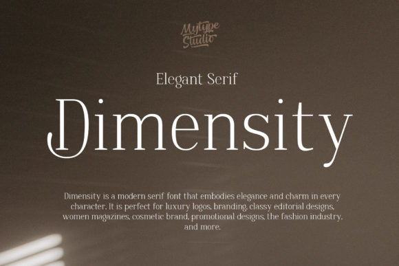 Dimensity: A Serif Font for Elegant Web Design