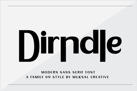 Dirndle: A Modern Sans Serif Font