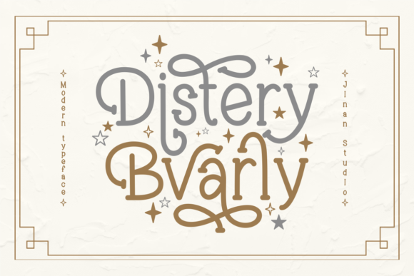 Distery Bvarly: A Stylish Slab Serif Font