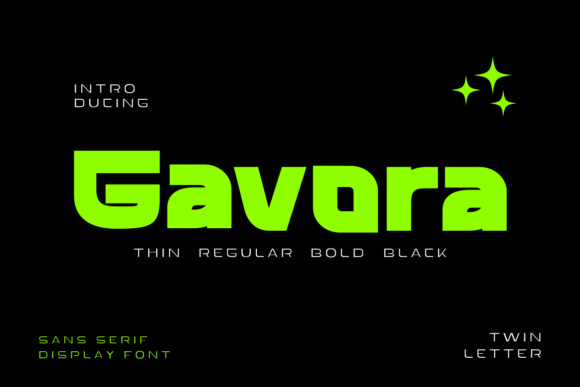 Gavora: A Modern Sans Serif Font