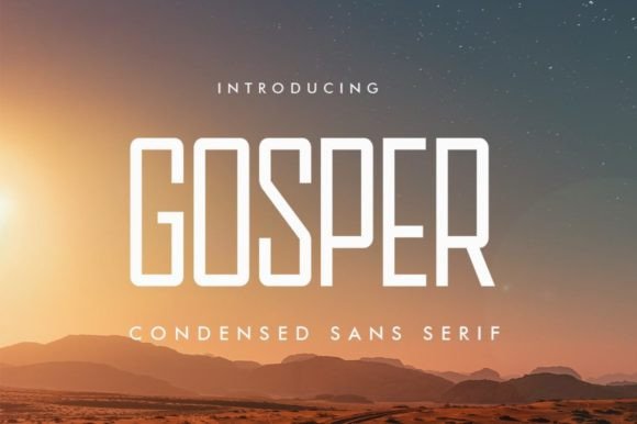 Gosper: A Futuristic Font for Modern Web Design