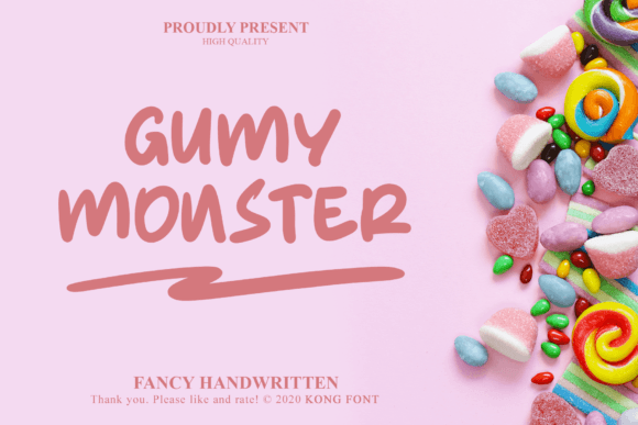 Gumy Monster: A Playful Font for Creative Projects