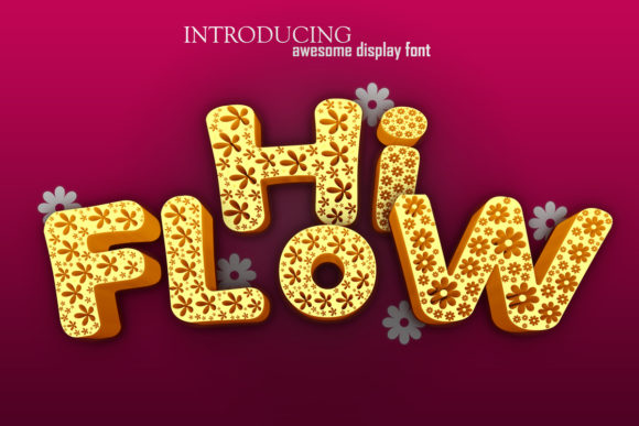 Hi Flow: A Fun, Modern Font for Creative Projects