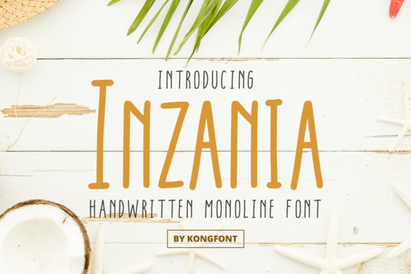 Inzania: A Playful Handwritten Font for Thoughtful Design