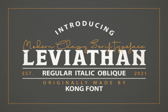 Leviathan: A Playful Handwritten Font for Real Branding Work