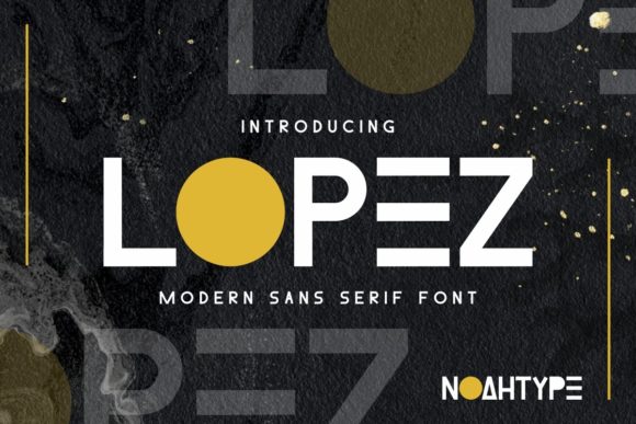 Lopez Font: Modern Sans Serif for Web Design