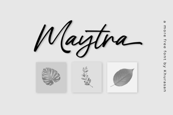 Maytra: A Modern Script Font for Creative Marketing