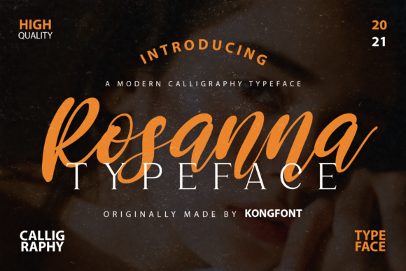Rosanna: A Playful Handwritten Font for Digital Headlines