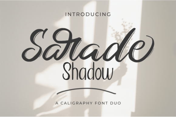 Sarade Shadow: A Modern Handwritten Font
