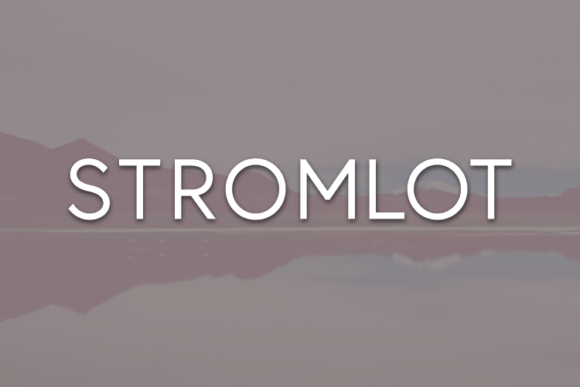 Stromlot: Modern Typography for Editorial Design
