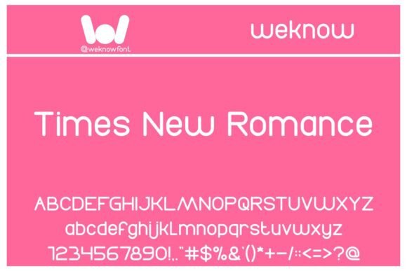 Times New Romance Font