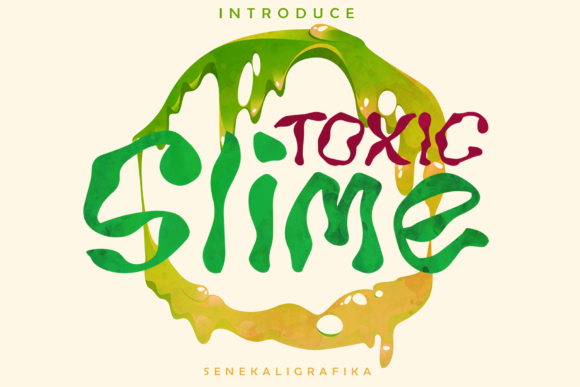 Toxic Slime: A Bold Script for Designers