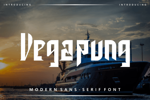 Vegapung: Modern Sans Serif Font