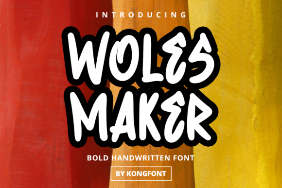 Wolesmaker: A Playful Handwritten Font for Crafters & Sellers